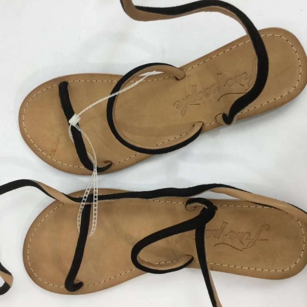 Free People Havana Black Suede Gladiator Sandals